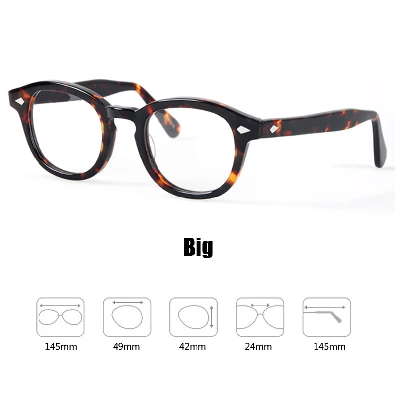 glasses men johnny depp eyeglasses transparent lens brand design computer goggles male round vintage style sq000 free global shipping