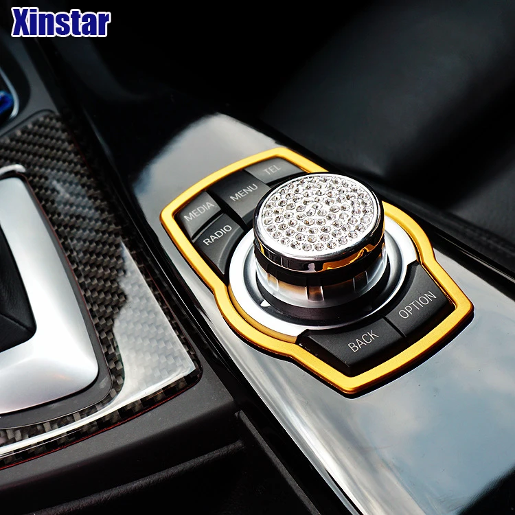 

Aluminum Motorsport M performance Car multi-media decoration sticker Car interior sticker for BMW NEW 1 3 5 7 X1 X3 X5 X6 series