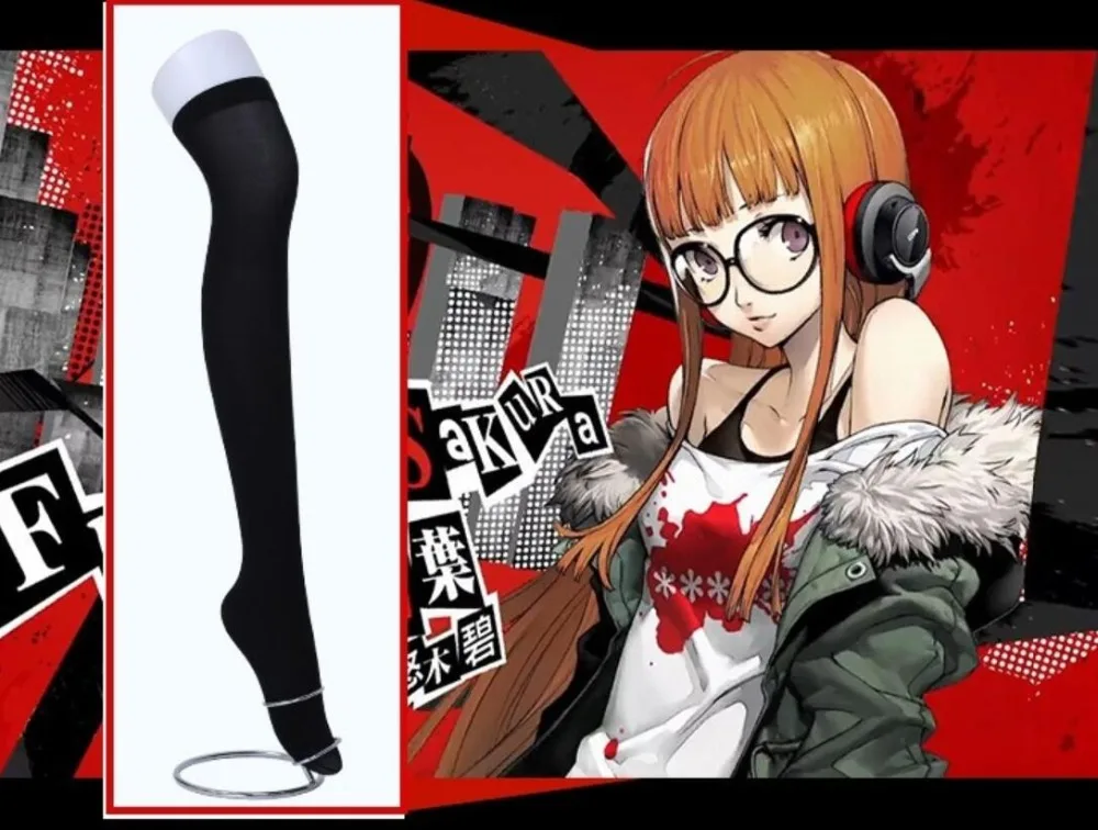 Высокое качество Аниме игра Persona 5 Cos футаба Сакура Navi повседневная женская одежда костюм косплей костюм