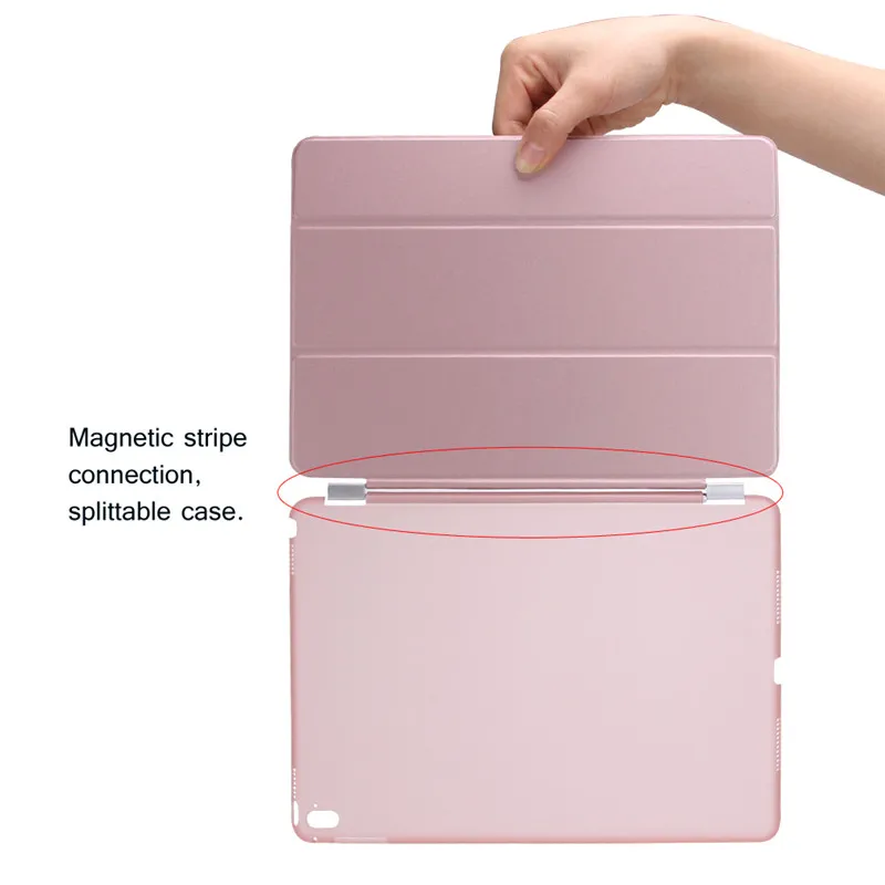 Redlai модный Ультра тонкий магнитный передний умный чехол с матовой прозрачной