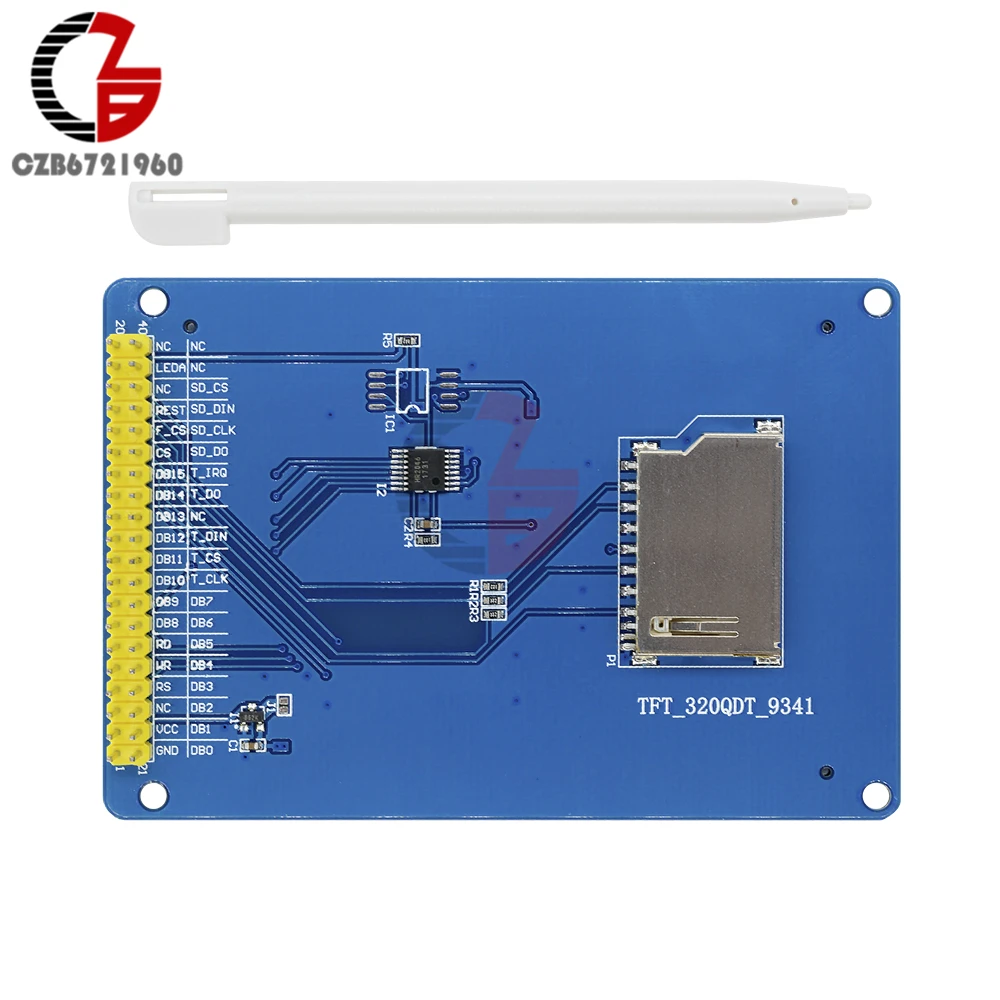 3,2 дюймов 320x240 сенсорный TFT ЖК-дисплей Панель SSD1289 сенсорный контроллер панель с слотом для sd-карты ручка 3,3 В 262 к цвета