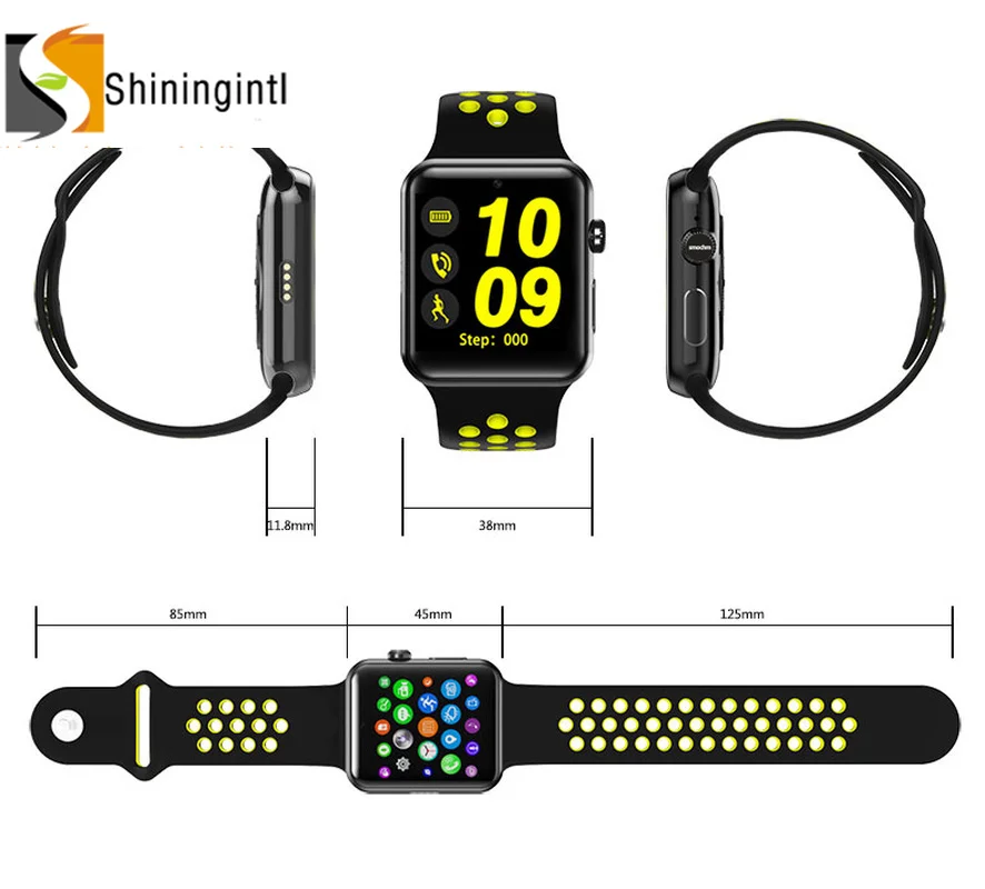 Smochm Bluetooth SmartWatch IWO 1:1 MTK2502C NK спортивный ремешок GSM SIM карта камера телефон смарт