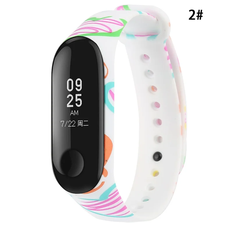 Спортивный ремешок для часов Xiaomi Mi Band 3 силиконовый умные аксессуары |
