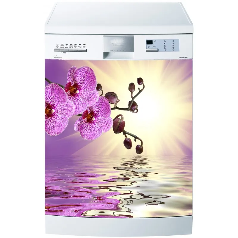 Сделай сам современные речные цветы водостойкая самоклеящаяся наклейка на дверь