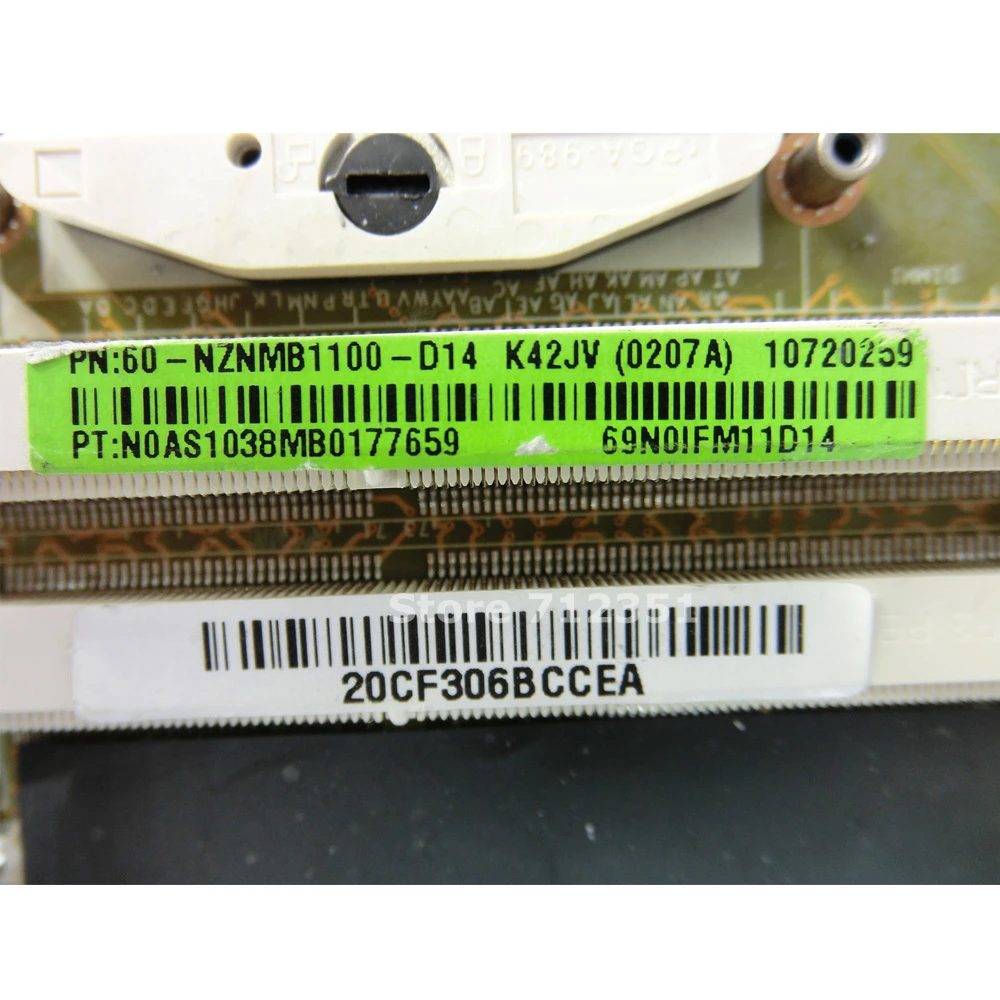 K42JV GT335M 1 ГБ N11P GS1 A3 материнская плата версия 2 для ASUS A42J X42J K42J K42JR Материнская
