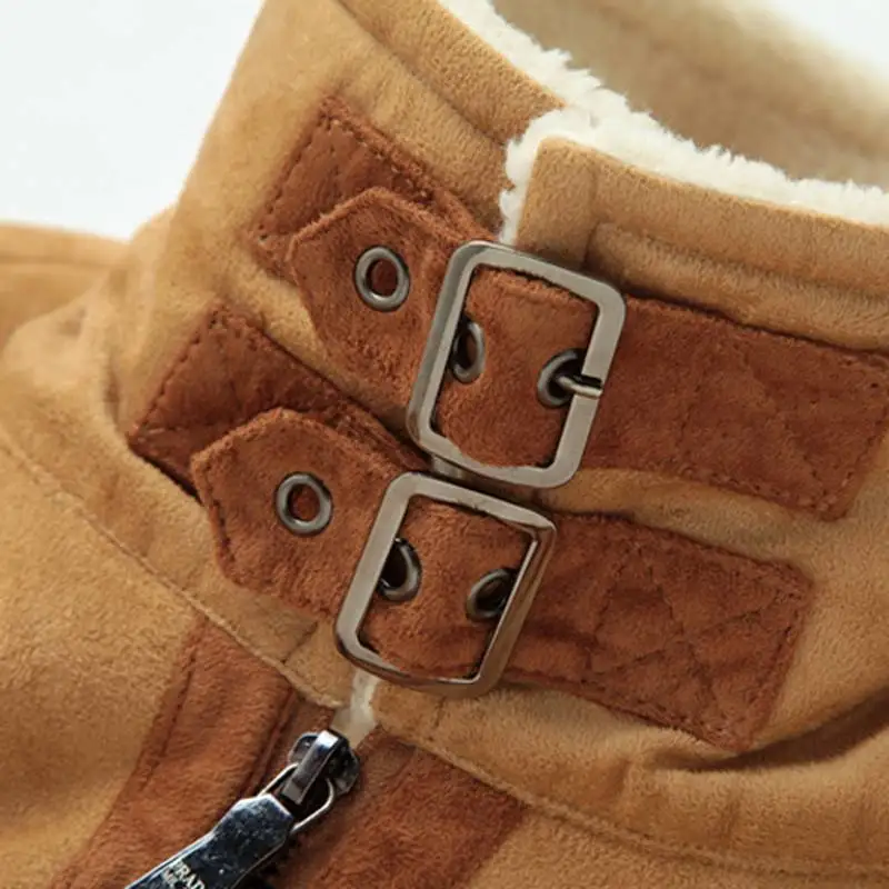 2018 New Winter Men's Jacket Fur Leather Jackets Men Clothing Cool Male Business Suede Coat Collar Mens | Мужская одежда