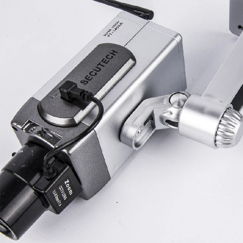 Беспроводная 180 градусов вращающаяся красная светодиодная имитация CCTV ip-камера