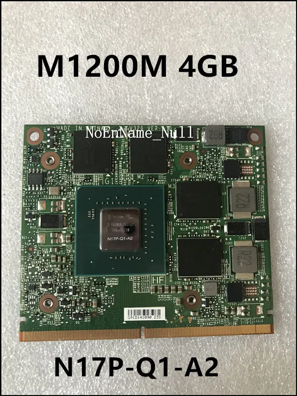 M1200M CN 0RD3JG 0RD3G N17P Q1 A2 4G VGA Видеокарта для Pavilion Zbook 15 G3 17 Precision M7510 M4800|Платы расширения| |