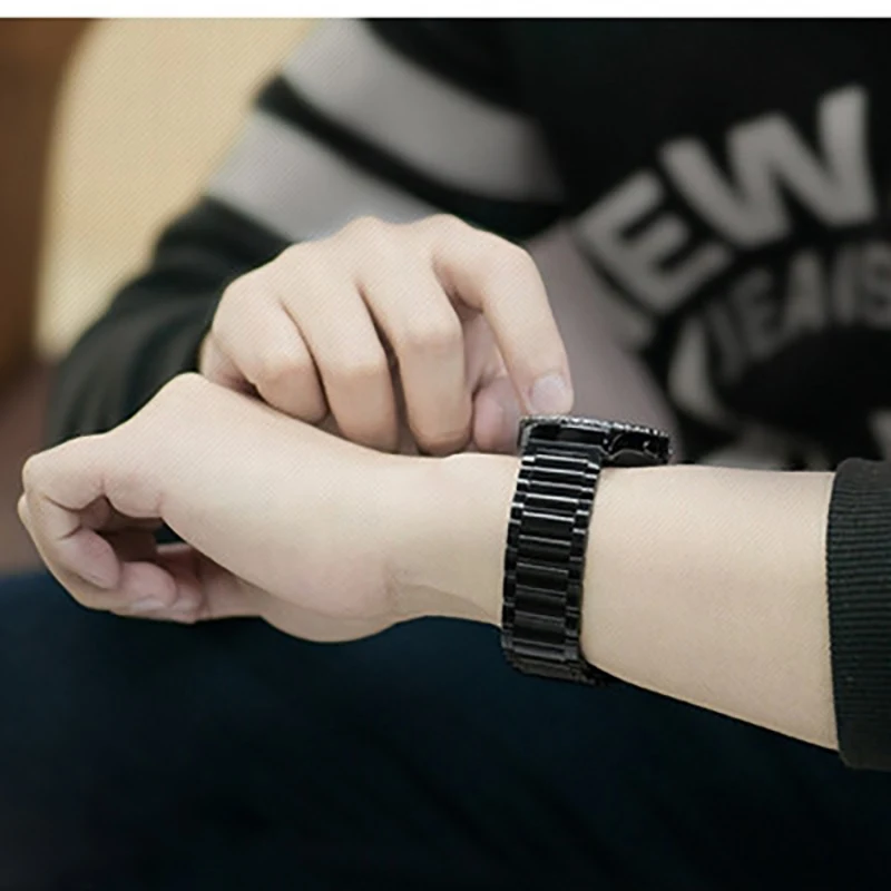Ремешок из нержавеющей стали для Xiaomi Huami Amazfit Bip BIT Lite Youth Amazfit PACE stratos 2, умные часы, браслет для наручных часов