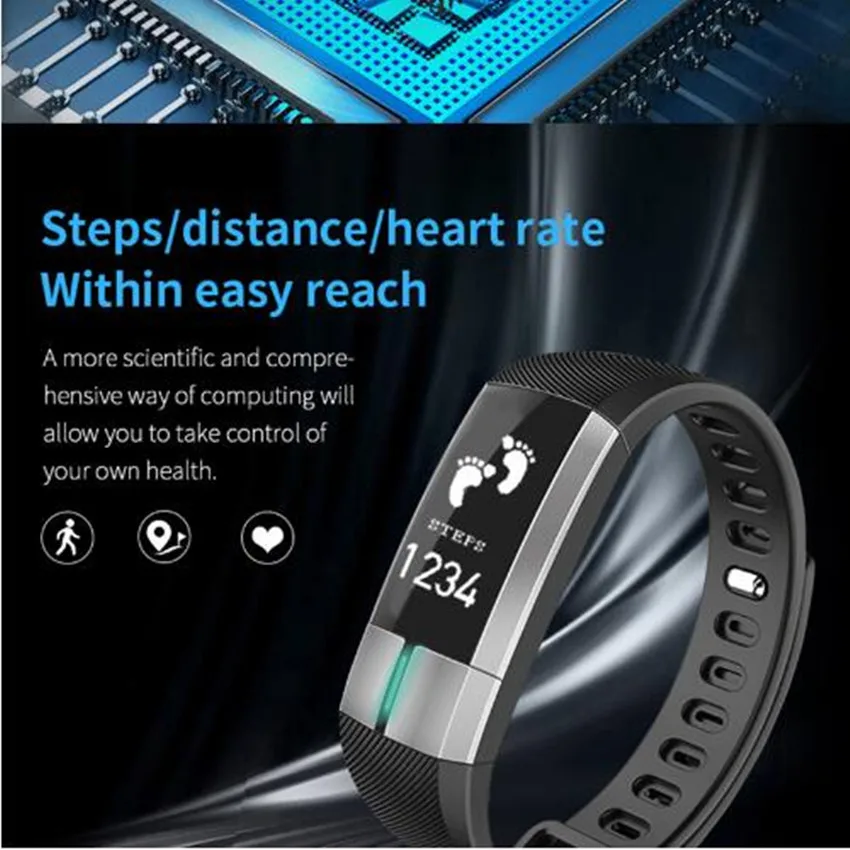 Фитнес трекер часы измерять кровяное давление пульсометр умный Браслет G20 PK mi band 2