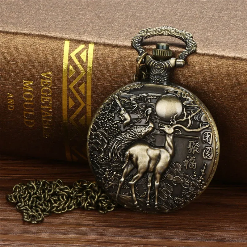 

Fashion Vintage Chain Quartz Retro The Greatest Pocket Watch Classic Necklace For Grandpa Dad Gifts reloj deportivo hombre A3