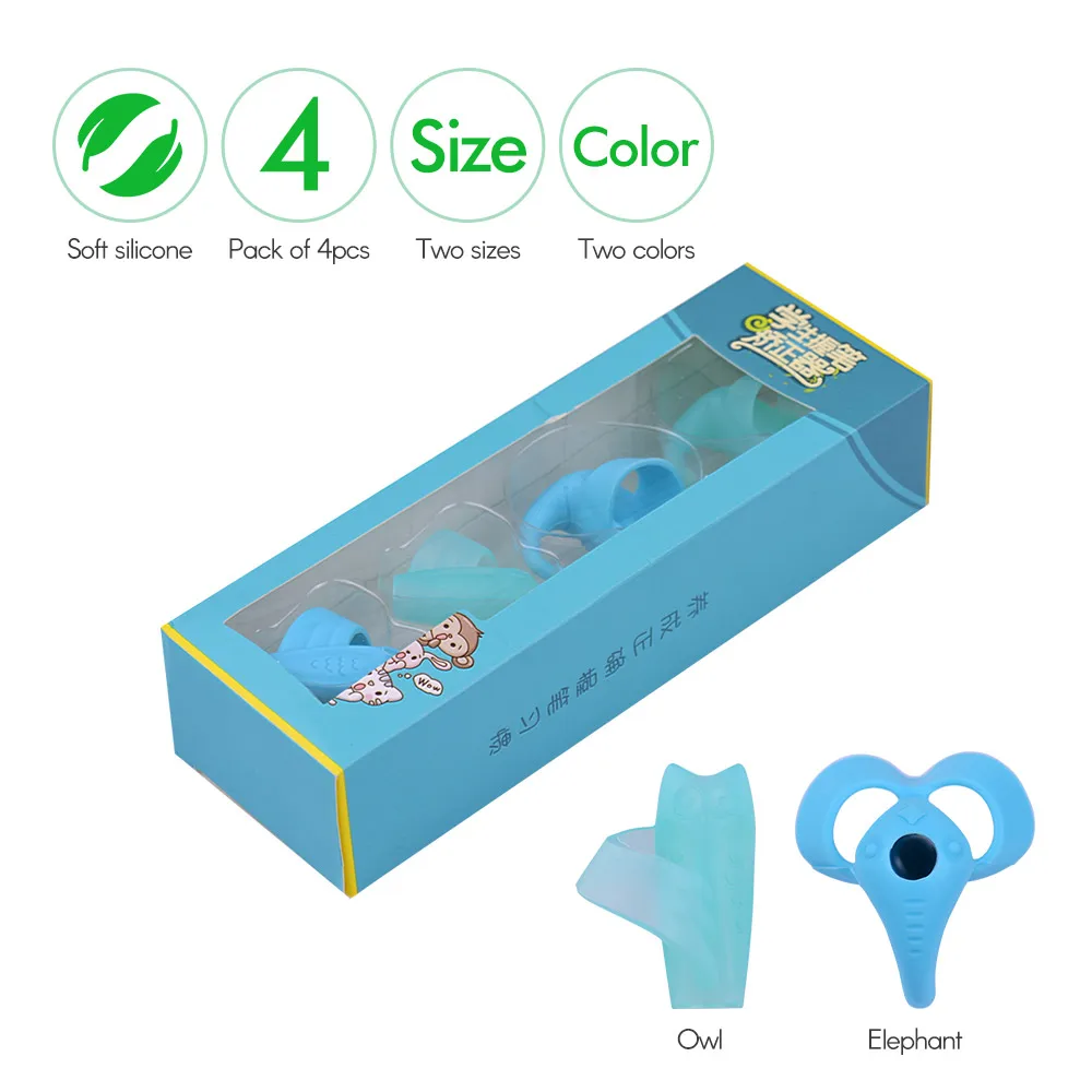 4 шт. захваты для карандашей восхитительное кольцо экологичные Мягкие