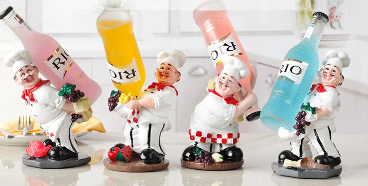 Подставка для винных бутылок шеф повара в стиле бистро|chef wine bottle holder|wine holderwine holder |