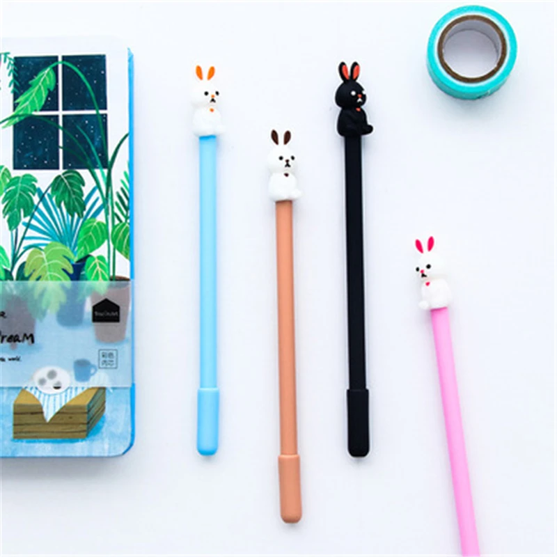 

DL South Korea stationery creative adorable rabbit students pen 0.5mm Stationery office supplies for students