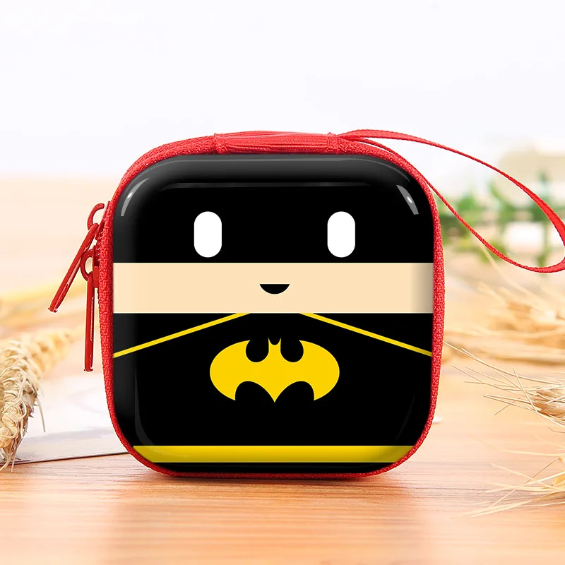 2 1 шт. супергерой Супермен мультфильм жестяная флокировка мини сумки для хранения сложенный мешок гарнитура ключ портмоне Детская сумка на подарок - Цвет: 2