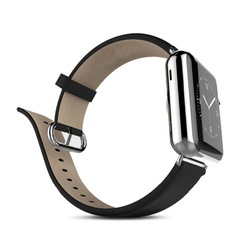 Классический ремешок с пряжкой для Apple Watch band 4 44 мм 40 iwatch 3 2 1 42 38 из натуральной