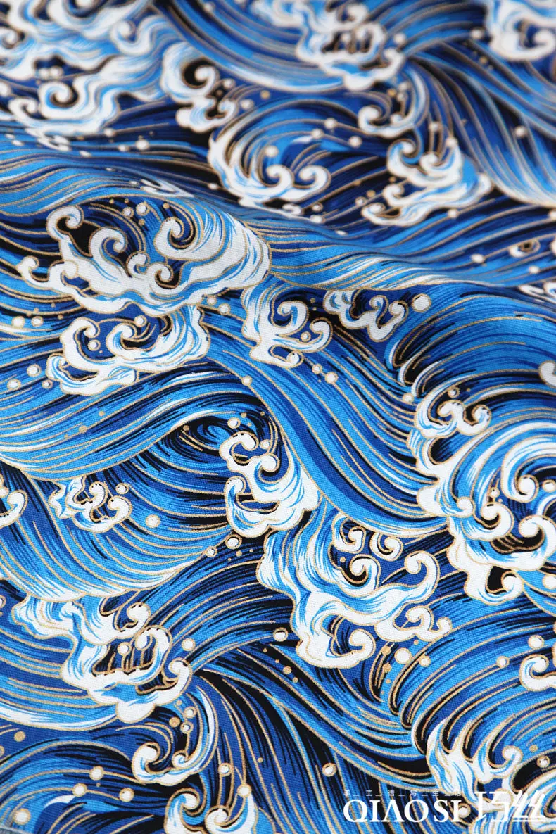 2 шт. 50x70 см синий красный японский махровый парчовый хлопковый тканевый метр ручной работы пэчворк шитье