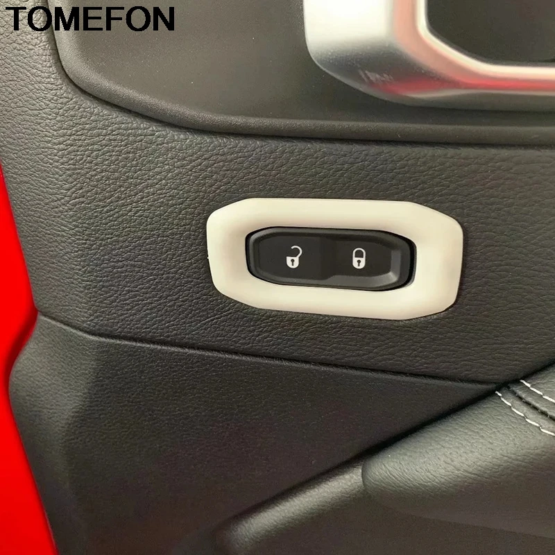 TOMEFON для Jeep Wrangler SUV 2018 2019 молдинговая Крышка передней двери наклейка отделки