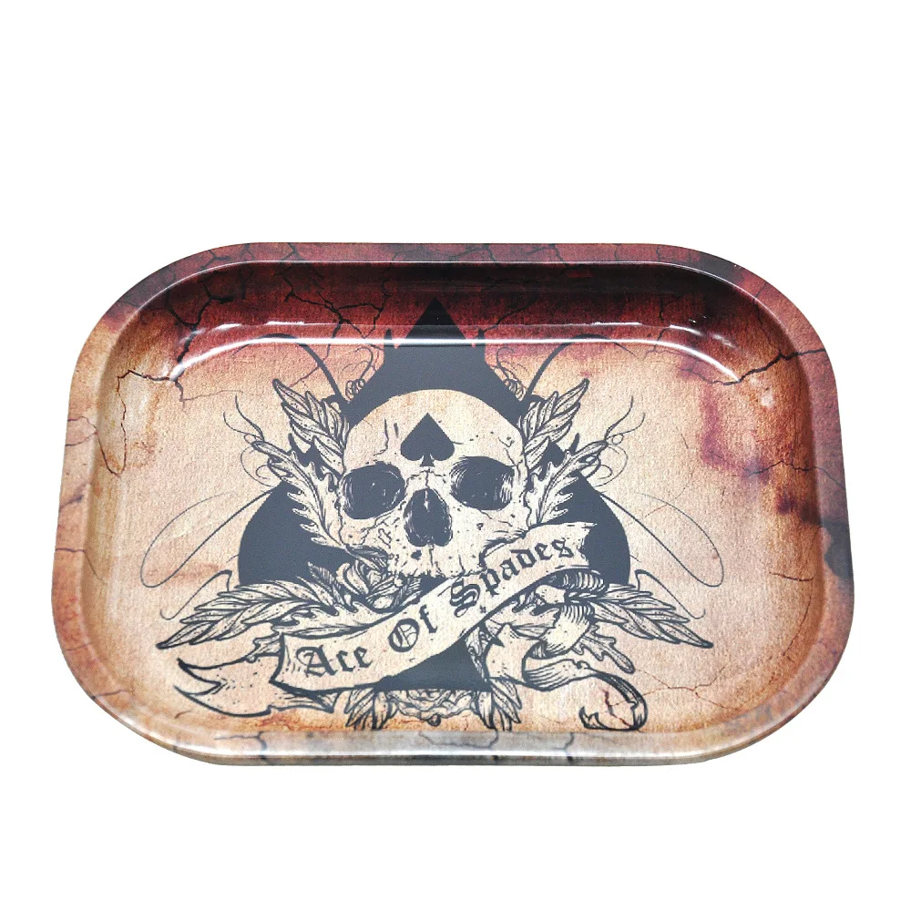 Smoking Dogo 2018 New Arrive 18x14x1.5cm Metal Tobacco tray Herb Spice Rolling Tray | Дом и сад
