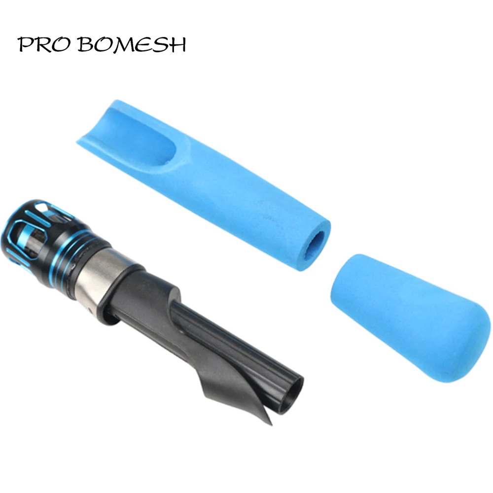 Pro Bomesh 1 комплект алюминиевая Зажимная гайка+ 3 K углеродная трубка спиннинговое литье EVA ручка комплект DIY Удочка Полюс аксессуар ремонтный стержень