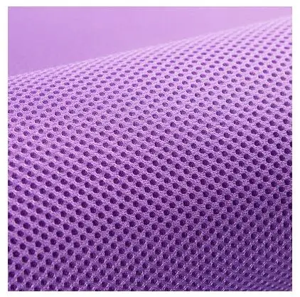 86-1 Violet 3D Воздушная Прокладка сэндвич-сетка ткань PET Hygrolon тяжелое сиденье Чехол Мягкая Толстая дышащая спортивная одежда 155 см ширина 230 г/м2 Толщина 3 мм - Цвет: 86-1 Violet