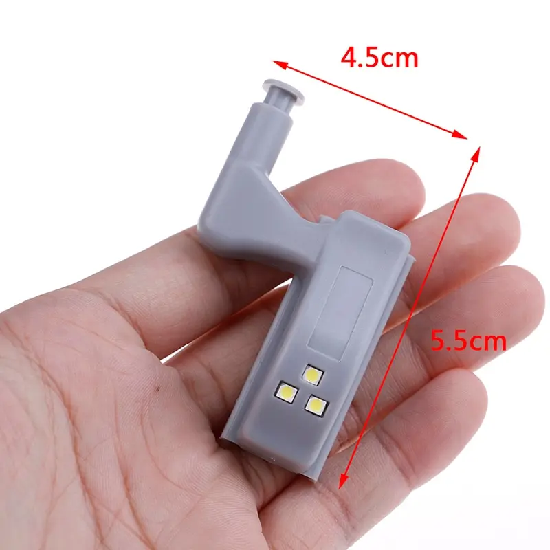 

10 Pcs Inner Hinge Night Light Battery Operated LED Sensor Under Cabinet Lights For Kitchen Bedroom Closet Wardrobe