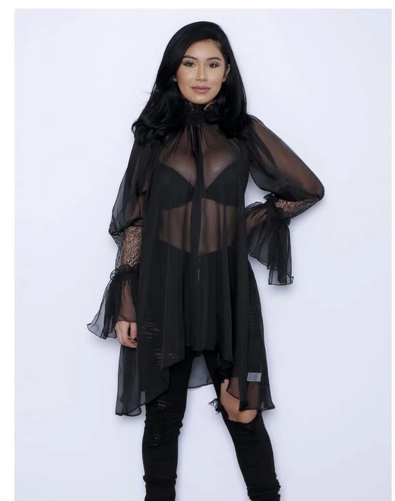 Ebay Новый Шаблон Сексуальные Будет Код Шифон Солнцезащитный Крем Одежда Халат