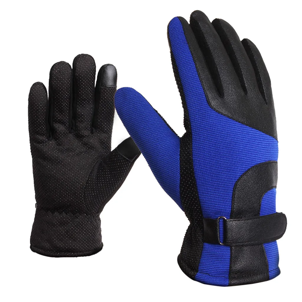 KLV 2019 TOP Alpine Swiss Men's Gloves Dressy Leather Warm Thermal Lined Wrist Strap 12.21 | Спорт и развлечения
