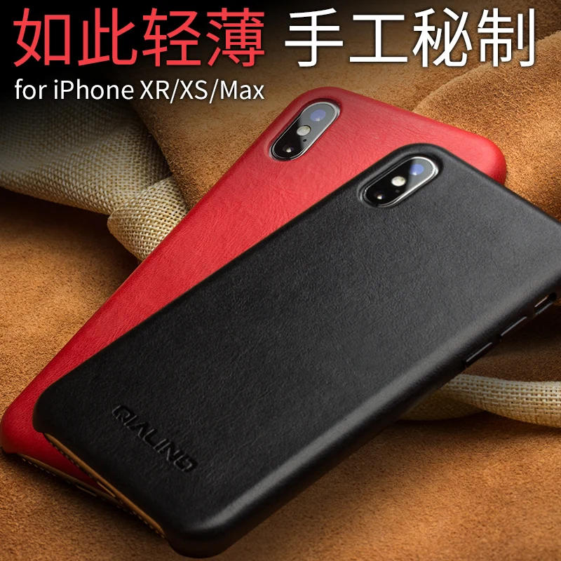 Настоящая натуральная коровья кожа брендовая задняя крышка для iphone XS XR MAX