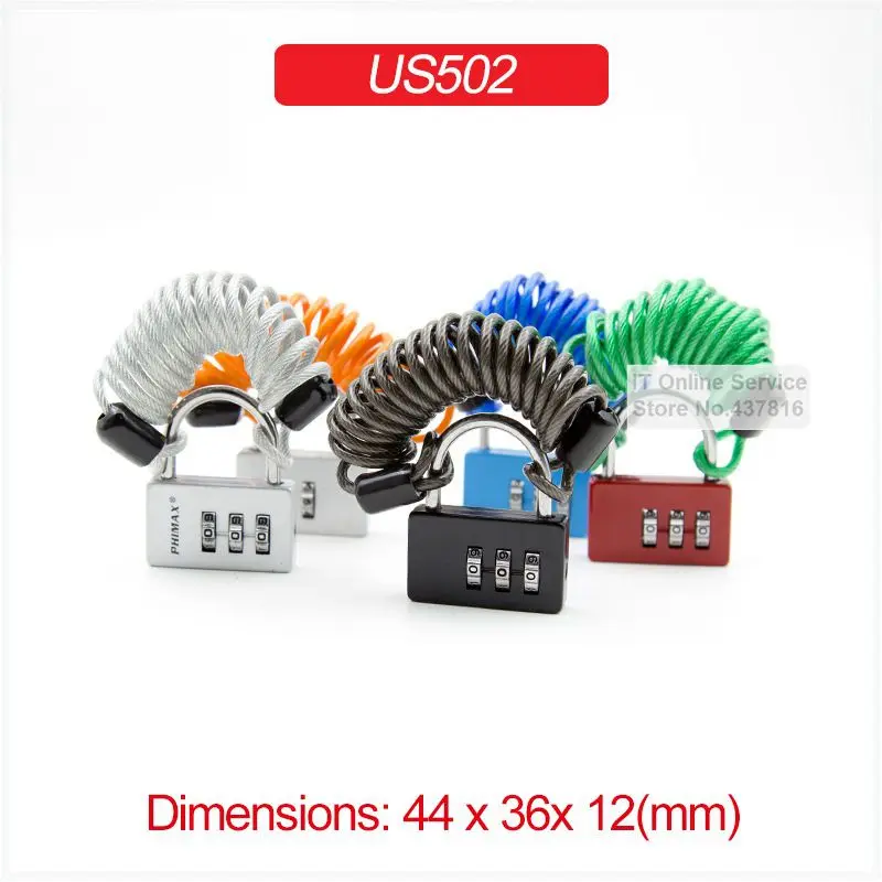 1 шт. 3 значный Комбинированный Замок с паролем железный крючок ранцы для багажа