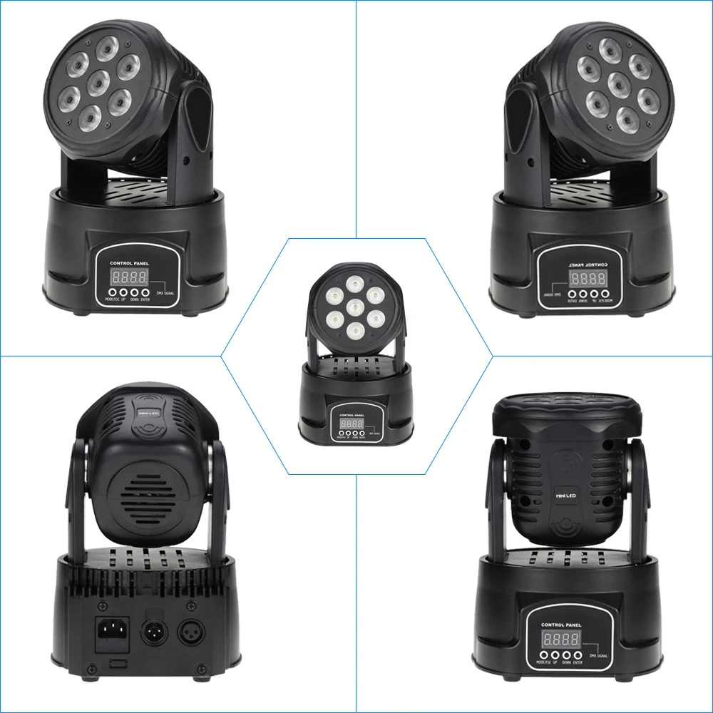 Dmx-512 100 Вт 4 в 1 RGBW Подвижная головка сценический свет звук активный Led сценическое освещение с эффектом стробоскопа вечерние диско шоу свет сцена