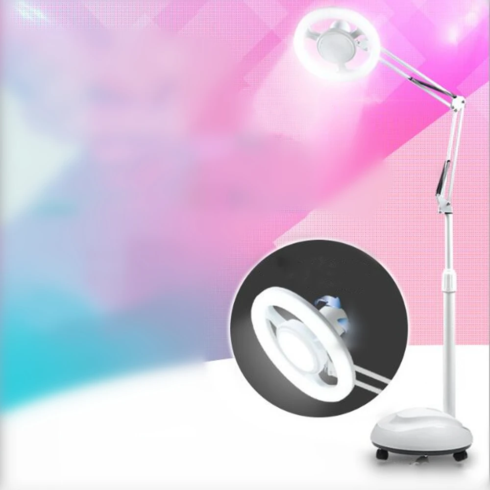 Светодиодный ная Напольная Лампа для красоты теневое холодсветильник