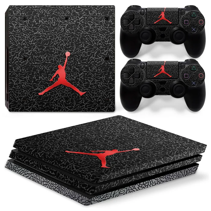 Двухцветная сталь Виниловая наклейка для PS4 Pro наклейки кожи для sony playstation 4Pro# TN-P4Pro-1421