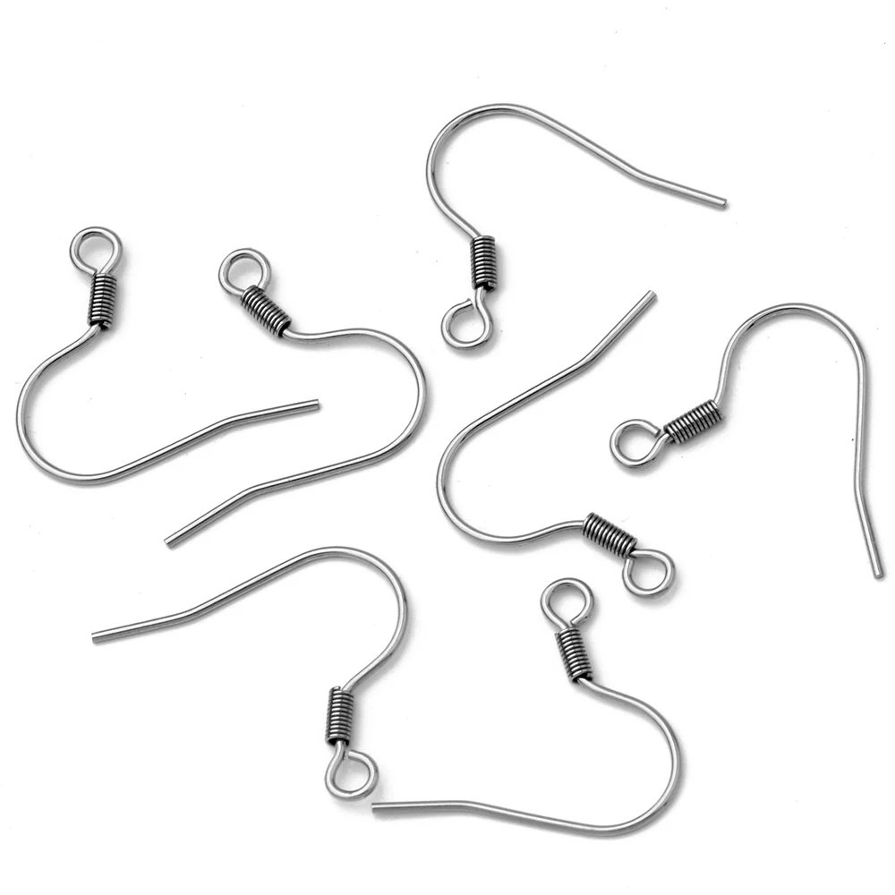 60pcs Pure stainless steel 17*20MM ear hook Never faded earring accessories wholesale material