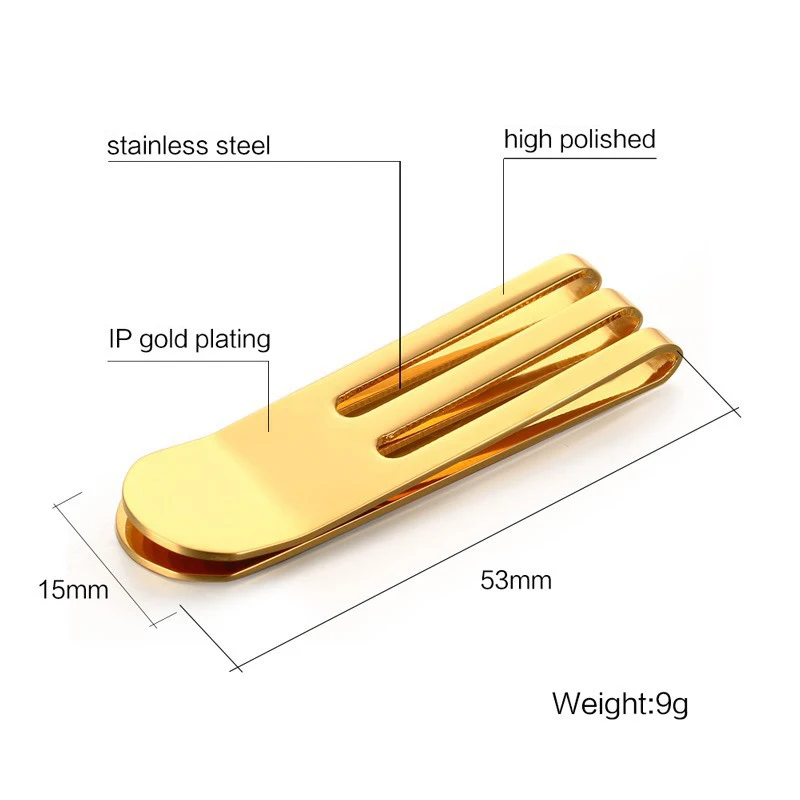 Титановый дизайнерский металлический бумажник для денег из нержавеющей стали |