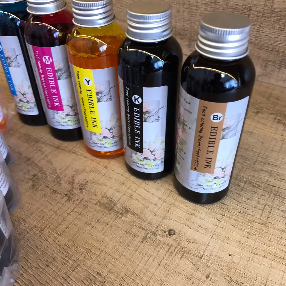 4 литра чернил 1Л/CMYK универсальные съедобные чернила для настольного кофе
