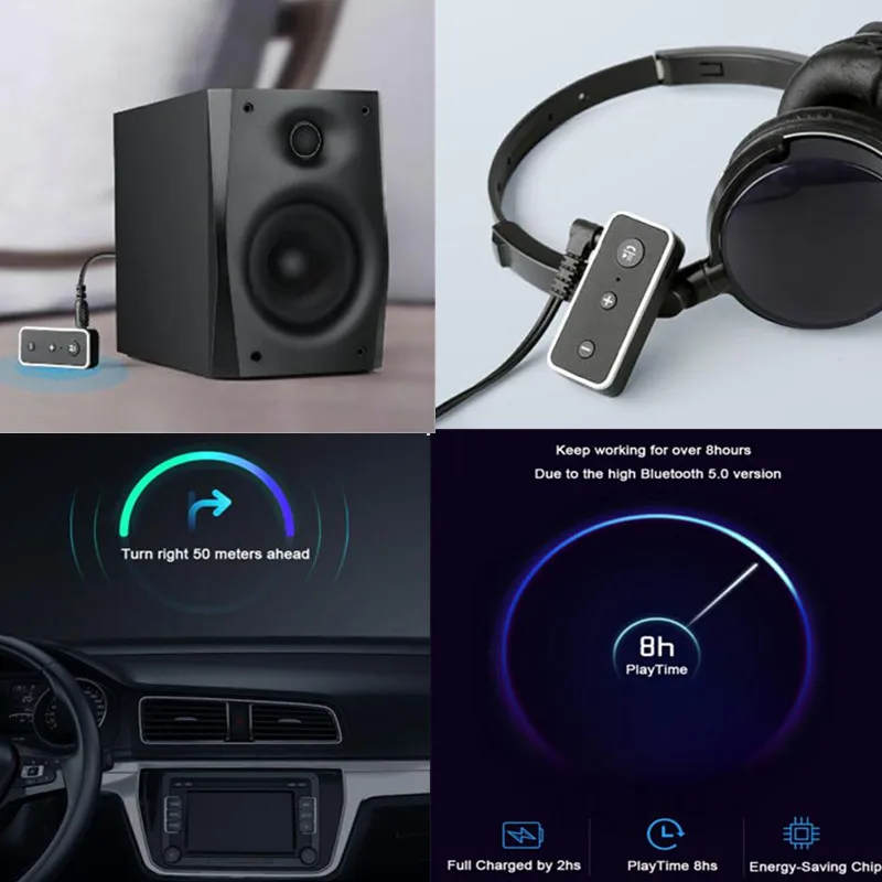 Беспроводной bluetooth приемник KEBIDU BT510 разъем 3 5 мм для автомобильной музыки аудио Aux