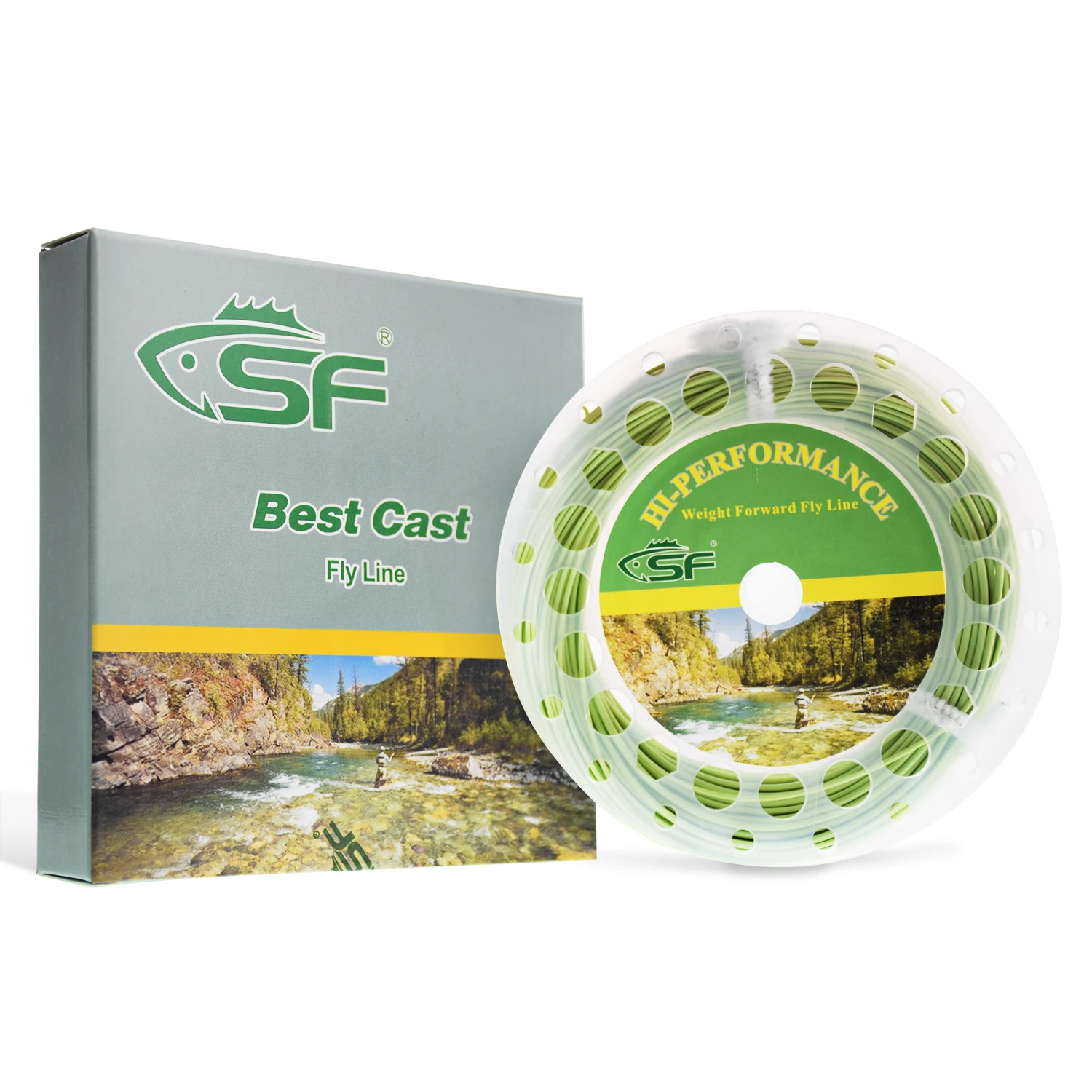 SF Fly Fishing Line Вес вперед плавающий WF8 F wt с двумя петлями 100 футов|line fixer|line healthline trim |