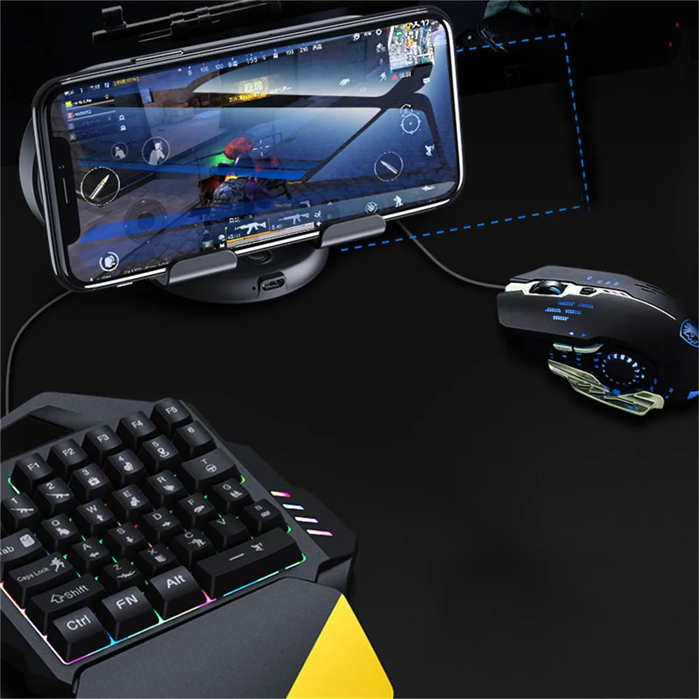Конвертер Bluetooth для игровой клавиатуры и мыши iphone Android ipad PUBG контроллер радиатор