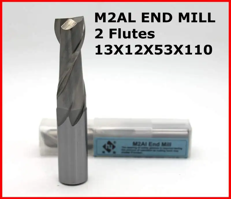 

Фреза 13*12*53*110 из 2 канавки HSS M2AL, диаметр концевой фрезы 13 мм, фрезерные станки с ЧПУ, инструменты, фрезы, резак