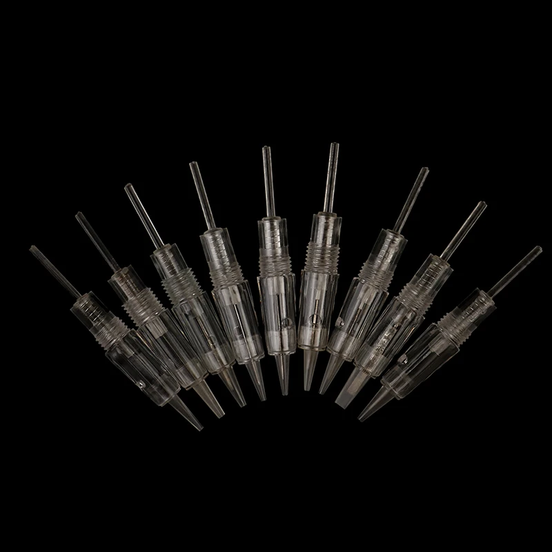 

10Pcs/Set Disposable Screw Tattoo Needles Cartridge D1,P1,P2,P3,P5,P7,FP3,FP5,FP7 Permanent Makeup Machine Accessories