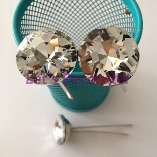 Бесплатная доставка 50 шт./лот 25 мм вилки из хрустального стекла с