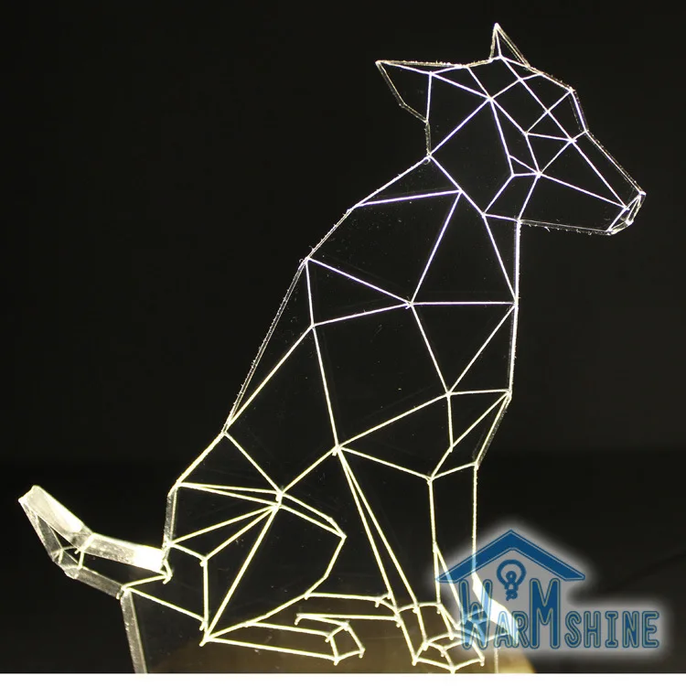 Скандинавская настольная лампа в виде оленя из твердой древесины простой ночник