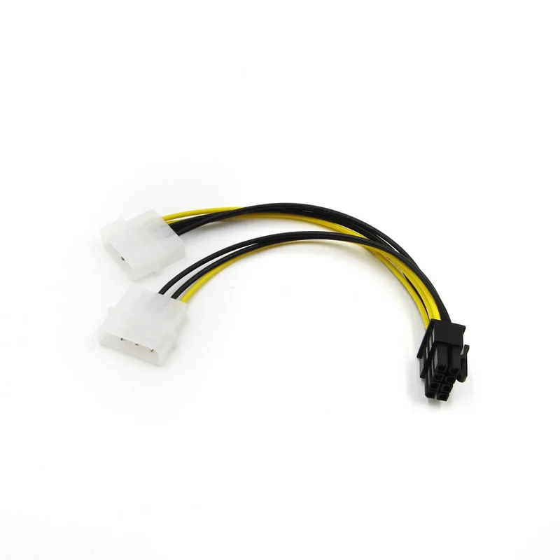 16 см 8 Pin PCI Express Male To Dual LP4 4Pin Molex IDE PCI-E Графический кабель питания для видеокарты |