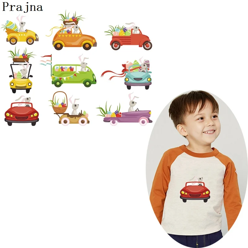 Наклейки Prajna с принтом милых животных кроликов термоклейкие наклейки Мультяшные