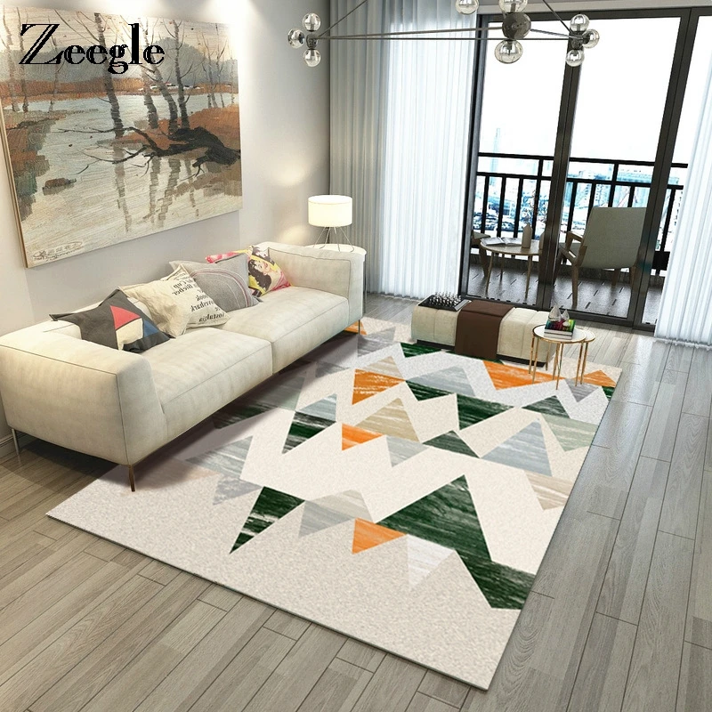 Goede Zeegle Nordic Tapijt Woonkamer Vloer Mat Kind Bedrom Mat Yoga Mat Salontafel Karpetten Non Slip Badkamer Tapijt