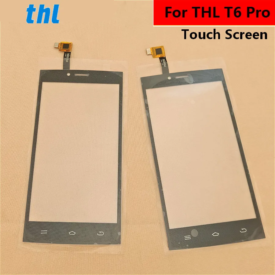 Для THL T6 Pro Сенсорный экран Переднее стекло Сенсорная панель Замена внешняя