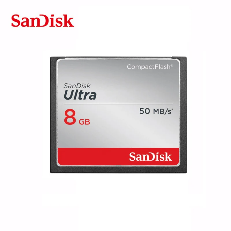 100% Оригинал SanDisk Fit Ultra CF карта в карты памяти CompactFlash card 50 МБ/с. 32 ГБ 16 8 поддержка