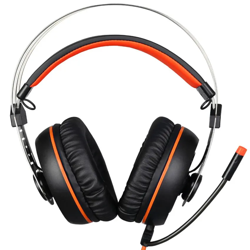 SADES A7 USB 7 1 Шум шумоподавления Игровые наушники С микрофоном Mic светодиодный для