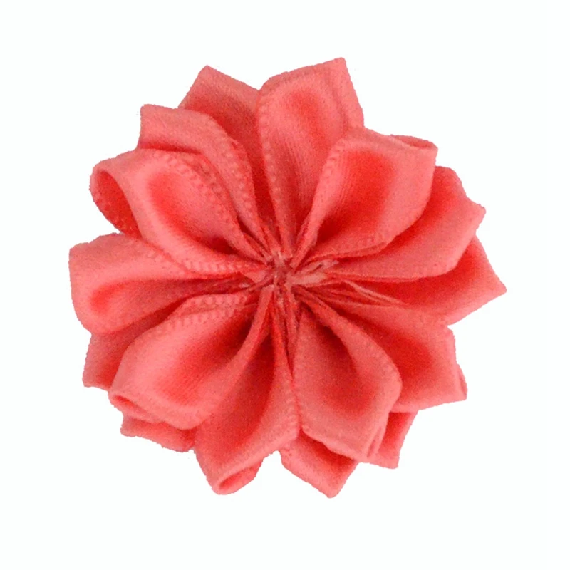 Nishine 1," 20 шт./лот 16 Petaled атлас с розочками ленты цветы используются для детей головная повязка для взрослых заколки для волос Diy аксессуары для волос